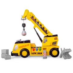 Maxx Action 3-N-1 Crane Truck - Large Construction Toy Vehicle with Joystick Controller