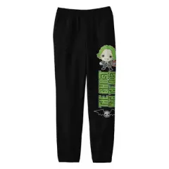 Beetlejuice Chibi Ghost With the Most Youth Black Graphic Sweatpants