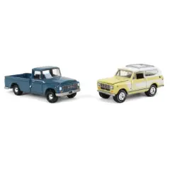 Johnny Lightning 1/64 Exclusive International Harvester 2 Pack, 1965 Model 1200 and 1979 Scout JLCP7354