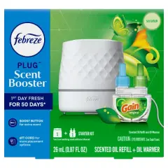 Febreze Plug Scent Booster Gain Starter Kit - .87 fl oz/2ct