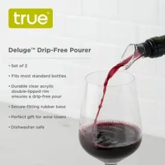 True Deluge Drip-Free Wine Aerator Pourer for Wine Bottles - Aerating Wine Pourer Spout