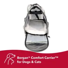 Coastal Pet Bergan Comfort Carrier - Heather Grey Large (19 x 10 x 13 Inches)