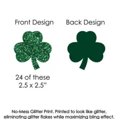 Big Dot of Happiness St. Patrick's Day Paper Straw Decor - Saint Patty's Day Party Striped Decorative Straws - Set of 24