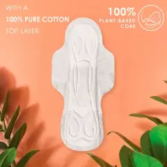 L . Organic Cotton Topsheet Ultra Thin Overnight Absorbency Pads
