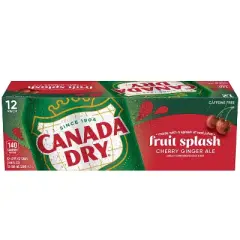 Canada Dry Fruit Splash Soda - 12pk/12 fl oz Cans