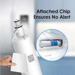 Waterdrop Replacement for GE RPWFE, RPWF (Built-in CHIP) Refrigerator Water Filter,4 Filters