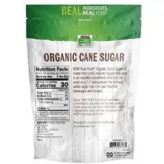 Organic Cane Sugar by Now Foods  -  2.5 lb Granule