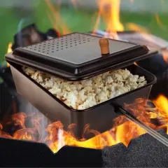 Great Northern Popcorn 3.5 qt. Campfire Popcorn Popper- Black