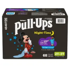 Pull-Ups Night-Time Super Pack -2T-3T - Boy - 68ct