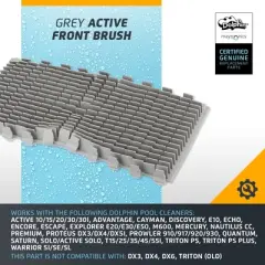 Dolphin Maytronics Grey Active Brush 9983122-R1 Replacement Part
