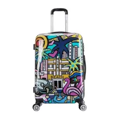 InUSA Lightweight Hardside Medium Checked Spinner Suitcase - Miami