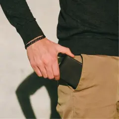 DONBOLSO Slim Wallet Minimalist Wallet Mens Wallet RFID Blocking Card Holder with Money Clip, Vintage Black