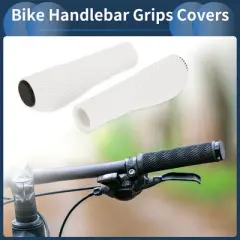 Unique Bargains Bike Handlebar Grips Covers 5.2" White 1 Pair