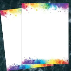 Great Papers Rainbow Burst Everyday Letterhead Multicolored 50 Sheets/Pack (2025014)