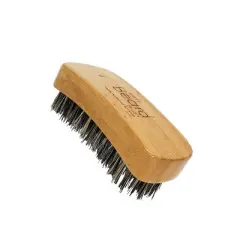 Bass Brushes The Beard Brush - 100% Pure Bass Premium Select Natural Boar Bristle Pure Natural Bamboo Handle Anatomically Countoured Palm Style