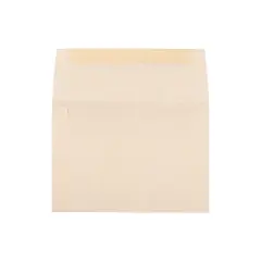 JAM Paper A6 Parchment Invitation Envelopes 4.75 x 6.5 Natural Recycled Bulk 250/Box (34926H)