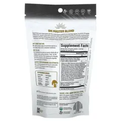 Om Mushrooms Master Blend, Certified Organic Mushroom Powder + Botanicals, 3.17 oz (90 g)
