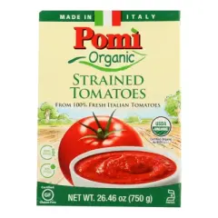 Pomi Organic Strained Tomatoes - Case of 12/26.46 oz