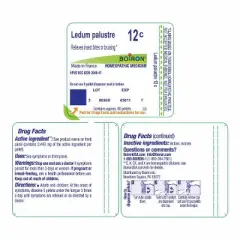 Ledum Palustre 12C by Boiron Homeopathic Single Medicine For First Aid  -  80 Pellet