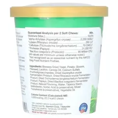 NaturVet Digestive Enzymes Daily Digestive Support + Pre and Probiotic, For Dogs, 70 Soft Chews, 5.9 oz (168 g)