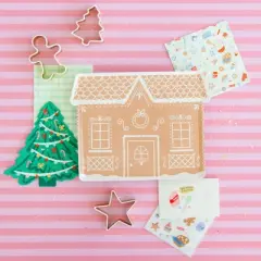 Daydream Society - Gingham Guest Napkins - Pack of 16 Paper Napkins, 4 of Each Color