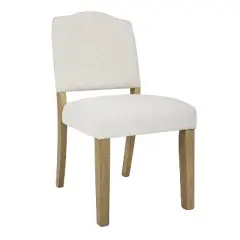 HomePop Open Back Upholstered Dining Chair: Modern Design, Plywood Frame, Polyester Fabric, Spot Clean