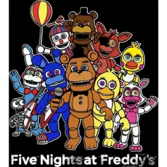 Five Nights at Freddy's Character Group Boy's Black T-shirt