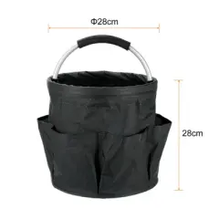Unique Bargains 600D Oxford Waterproof Garden Tool Organizer Storage Carrier Bag 17L