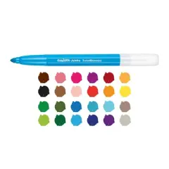 CARIOCA Jumbo Maxi Tip Felt Tip Washable Pens - 40 Pieces