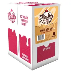 Sundae Ice Cream Flavored Coffee Pods, for 2.0 Keurig, Dulce de Leche, 48 Count