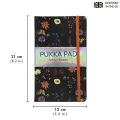 Pukka Pads Bloom Softcover Notebook with Pocket - Cream - Pack 3