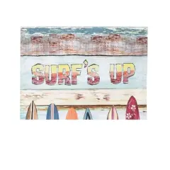 Home & Garden Surf's Up Garden Flag  -  One Garden Flag 18.0 Inches -  Ocean Boards Rid The Waves  -  B24862  -  Polyester  -  Multicolored