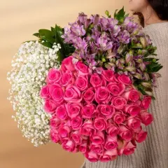 Fresh Cut 96-Stem Build Your Own Alstroemeria Bouquet