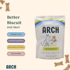 Arch Pet Food Better Biscuit: Allergen-Free, Healthier Ingredients, 6oz Bag of Dog Treats