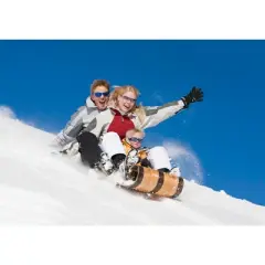 Flexible Flyer 6' Wooden Toboggan