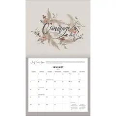 Lang 2024 Wall Calendar 24"x12" Be Gentle with Yourself