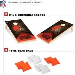 NFL Cleveland Browns 2'x4' Wood Cornhole Set