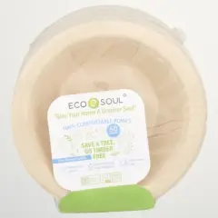 Ecosoul 16 oz Round Bowls - Case of 8/50 ct