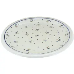 Blue Rose Polish Pottery Zaklady Dinner Plate