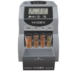 Nadex Coins&trade; S180 Digital Coin Counter, Sorter, and Wrapper in Black