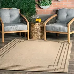 nuLOOM Katalina Modern Bordered Indoor/Outdoor Patio Area Rug