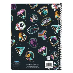 Disney Pixar's Lightyear Wide Ruled 1 Subject Spiral Notebook: Kids Boys, 8x10.5", 70 Pages, Multicolor, 3-Hole Punched