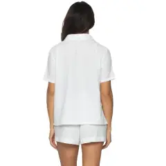 Felina - Mirielle Collar Pajama & Short Set - 100% Cotton Comfort, Lightweight Lounge & Sleepwear