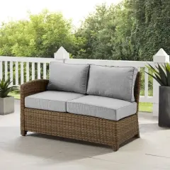 Bradenton Outdoor Wicker Sectional Left Side Loveseat - Crosley
