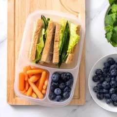 Cook With Color 16pc 3 Compartment Portion Containers