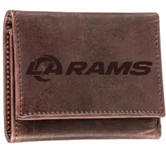 Evergreen Los Angeles Rams Tri-Fold Wallet, Brown