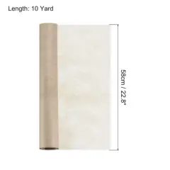 Unique Bargains Flower Wrapping Paper 30ft Floral Bouquet Waterproof Packaging Cotton for Wedding Party Khaki