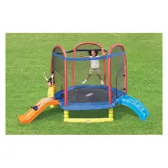 Little Tikes Climb and Slide 7' Trampoline