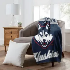 Sweet Home Collection NCAA UConn Huskies 46" x 60" Raschel Throw Blanket