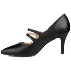 Journee Collection Womens Sidney Pointed Toe Mid Heel Pumps